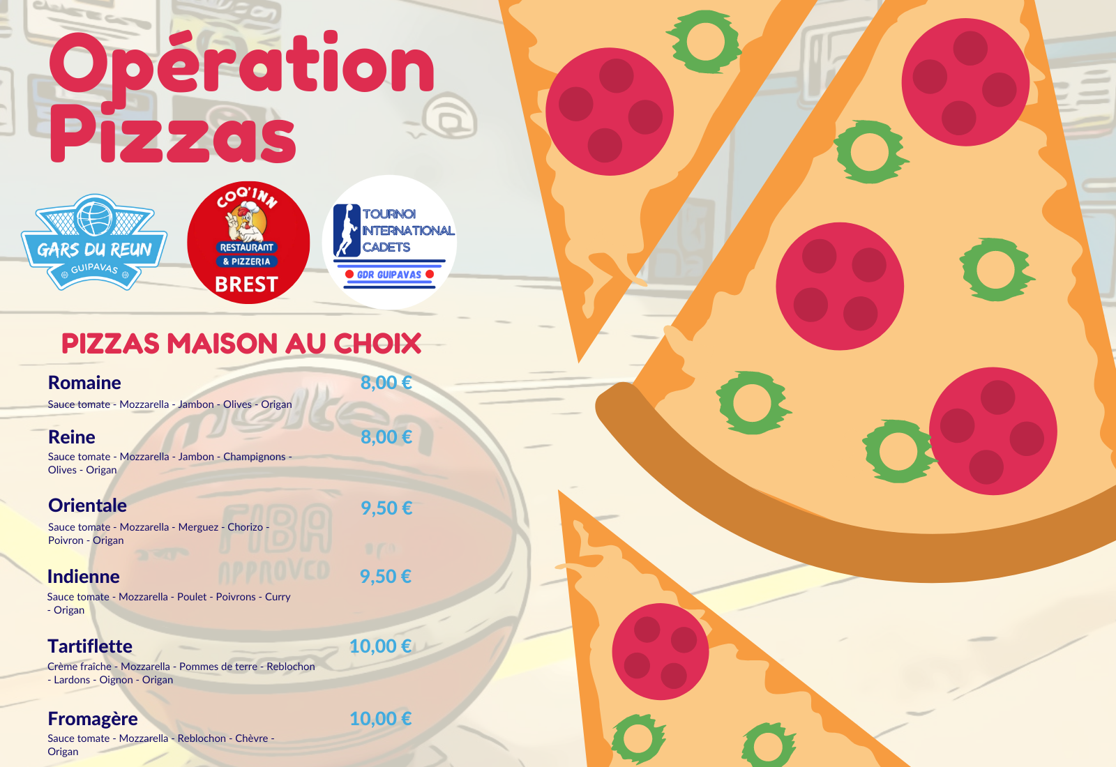 [OPÉRATIONS PIZZAS - TIC 2022] 🍕 X 🏀
