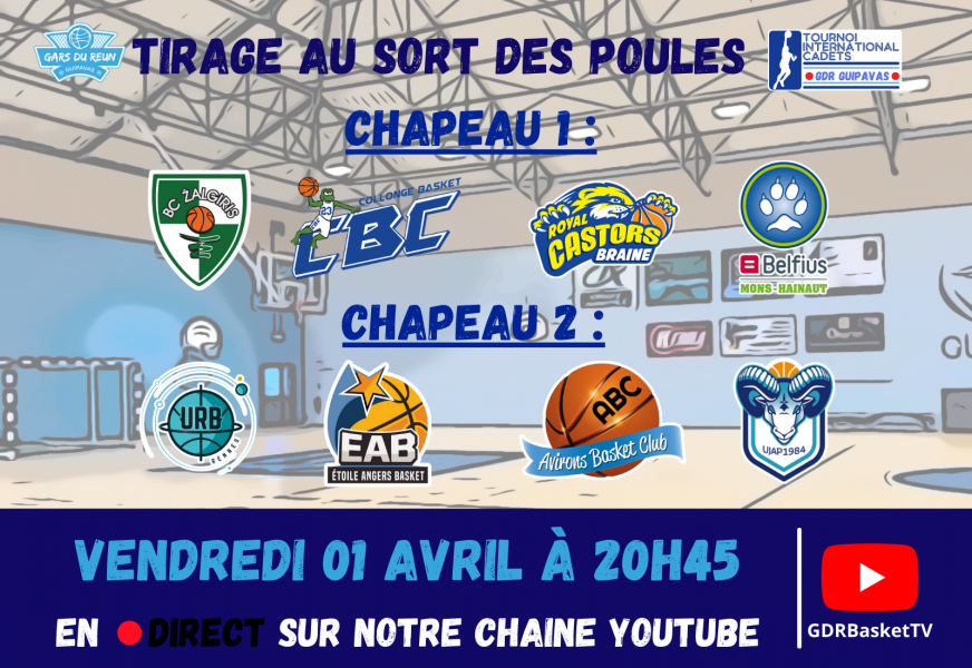 [TIRAGE AU SORT DES PHASES DE POULES DU TIC 2022] 🏀🌍