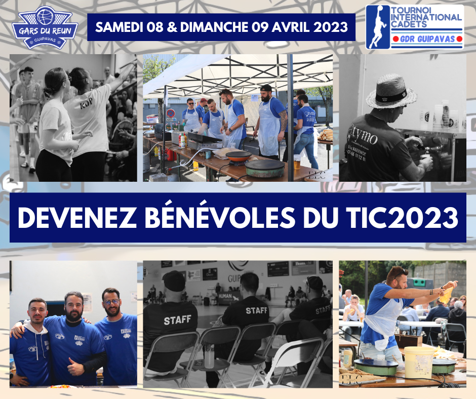[DEVENEZ BÉNÉVOLES AU TIC2023] 🏀🌍